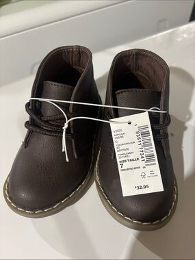 The Children's Place Brown Kids Lace-Up Desert Boots